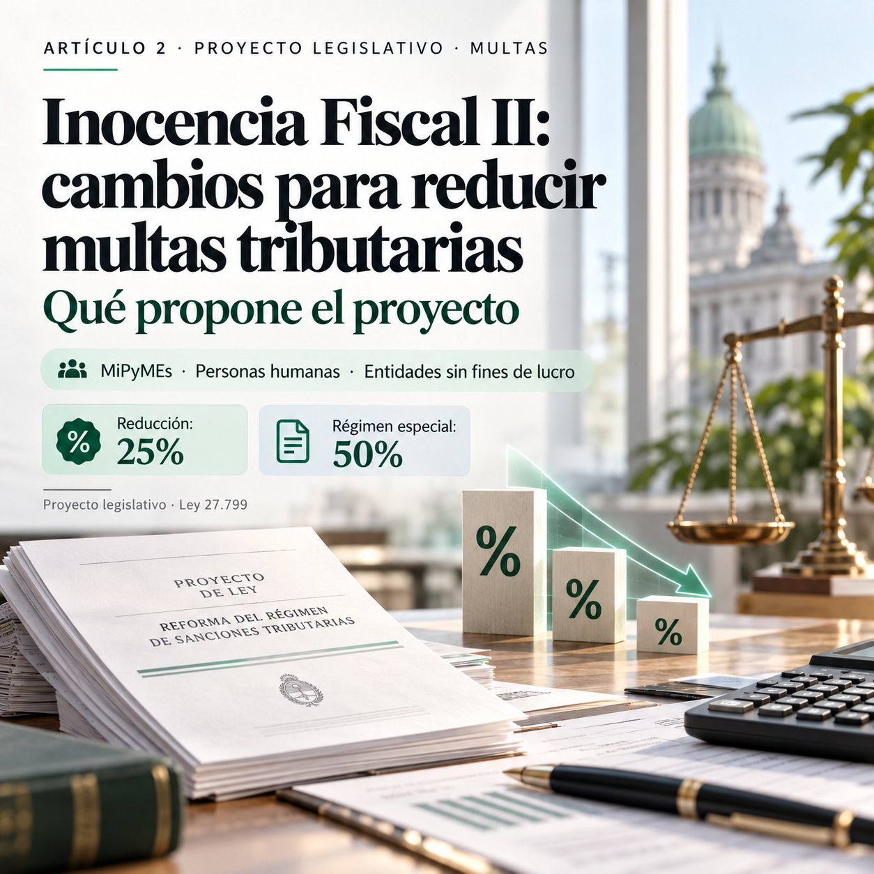 Inocencia Fiscal II: reducción de multas tributarias